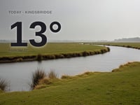 Kingsbridge: cloudy day, high of 13°C on Wednesday