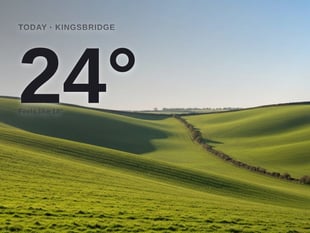 Kingsbridge: sunny day, high of 24°C