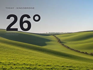 Kingsbridge: sunny day, high of 26°C