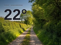 Kingsbridge: sunny day, high of 22°C