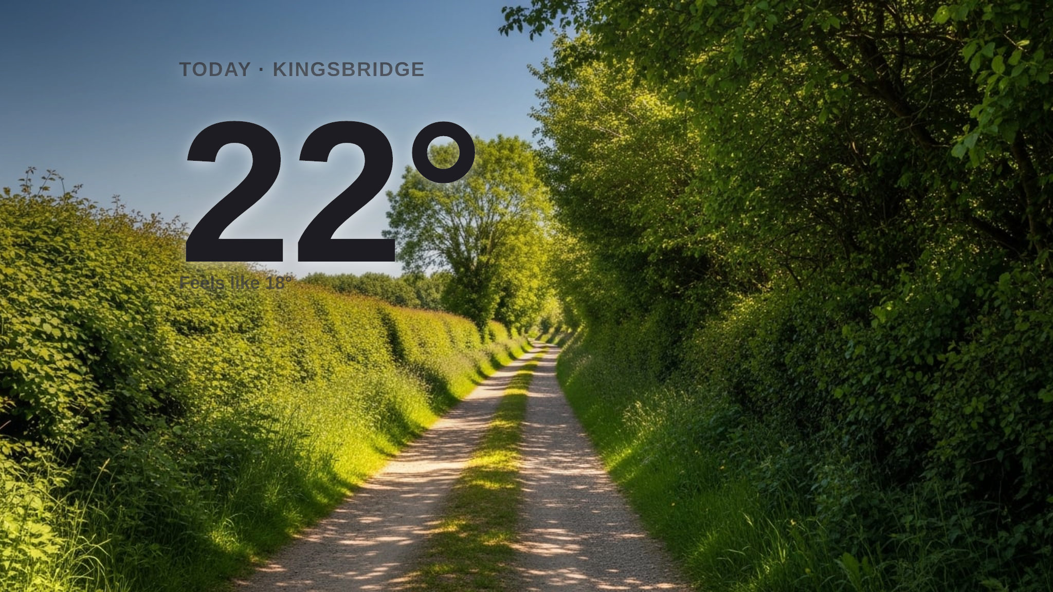 Warm sunshine for Kingsbridge today - here's what to expect