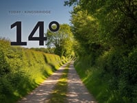 Kingsbridge weather: sunny Sunday with rain expected overnight and a high of 14°C