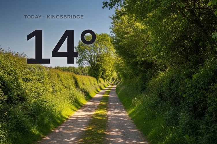 Kingsbridge weather: sunny Sunday with rain expected overnight and a high of 14°C